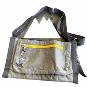 Manduka Yoga Mat Carrier Sling Bag Yellow Gray